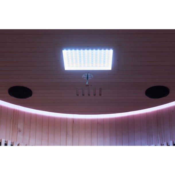 Sauna Moon Infrar&oslash;d Rund 4 pladser Sort Holls